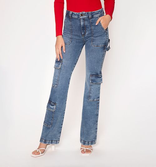 Mom Jean, High Waist, Patch Pockets