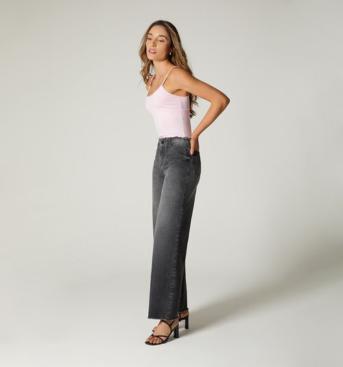 MID-RISE JEAN, FIVE POCKETS, BELT