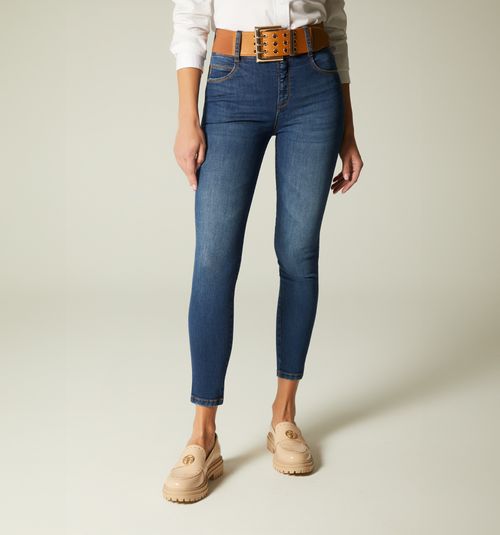 HIGH WAIST SKINNY JEAN, FIVE POCKETS