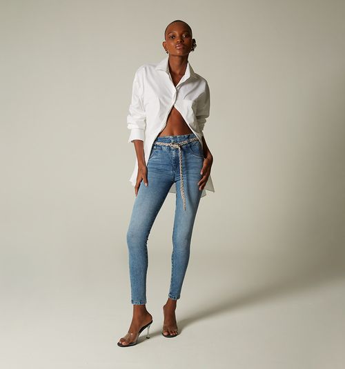 ULTRASLIM JEAN, HIGH WAIST, WIDE WAISTBAND