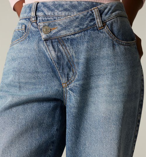 GIRLFRIEND JEAN, HIGH WAIST, ASYMMETRIC