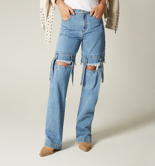 JEAN GARMENT OVER GARMENT, MID-RISE, WAIST