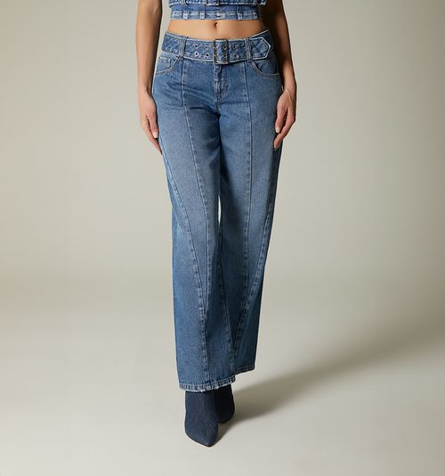 MID-RISE JEAN, FIVE POCKETS, CUTS
