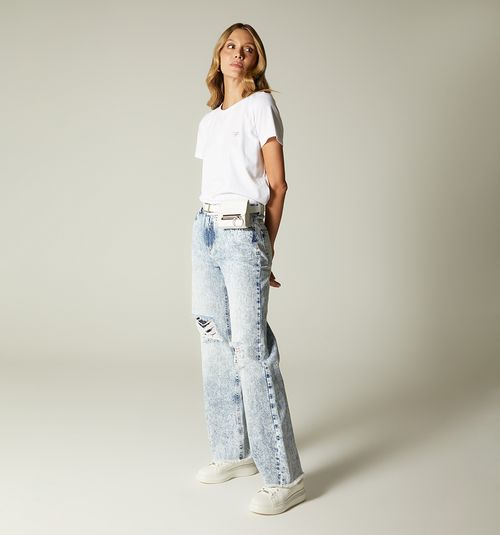 LOW RISE STRAIGHT LEG JEAN, FIVE POCKETS