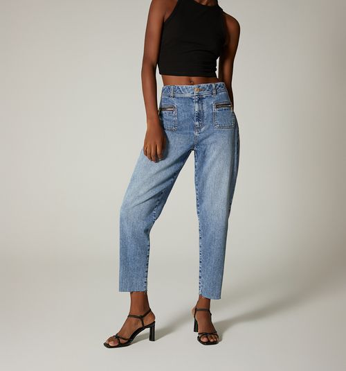GIRLFRIEND JEAN, HIGH WAIST, POCKETS
