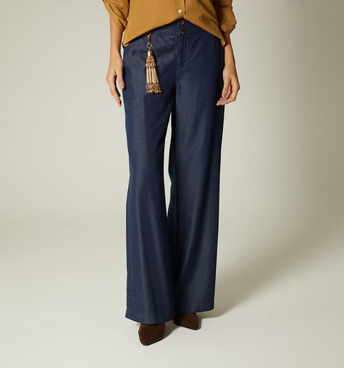 SUPER HIGH WAIST PALAZZO JEANS WITH BELT