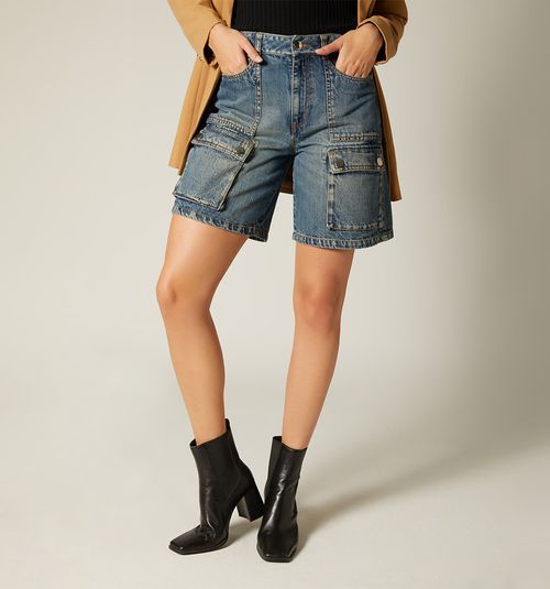 HIGH WAIST BERMUDA WITH POCKETS