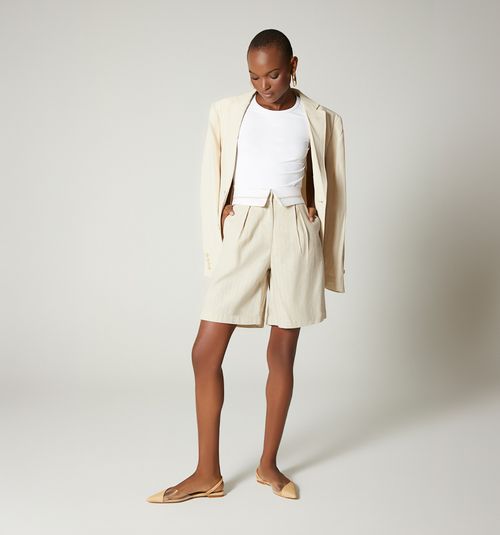 HIGH-WAIST BERMUDA WITH COMBINED WAISTBAND