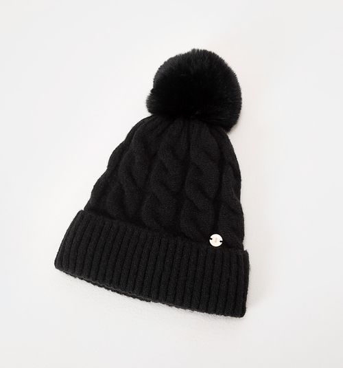 BASIC BEANIE HAT WITH POM-POM