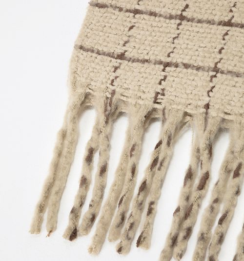 STRIPED PASHMINA WITH FRINGES