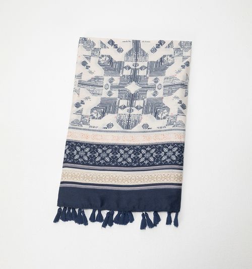 PRINTED PASHMINA WITH POMPOM