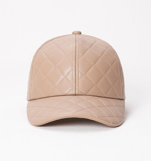 QUILTED PU CAP
