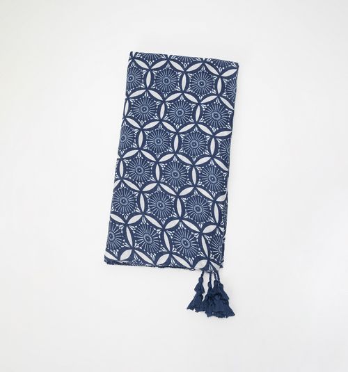 PRINTED PASHMINA WITH POMPOM