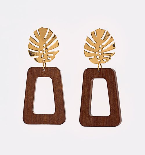 Wood Earring