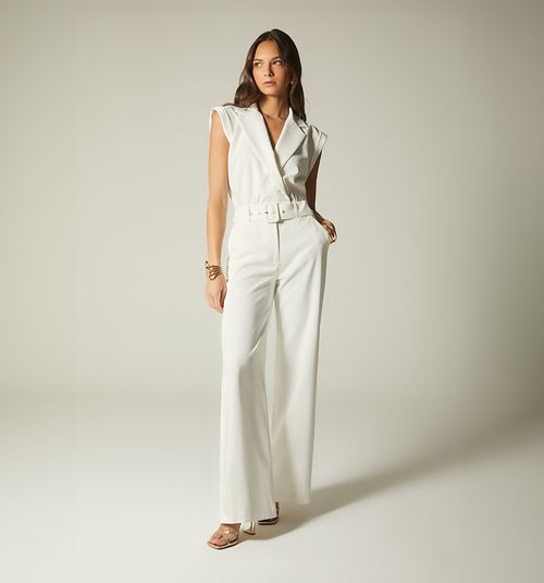 LONG PALAZZO JUMPSUIT WITH LAPEL