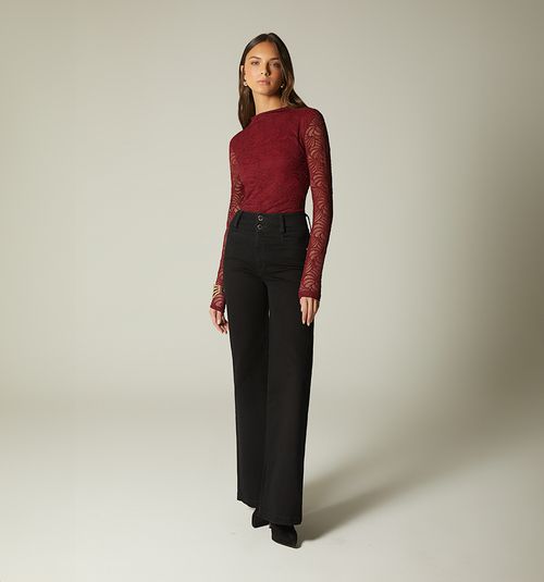 SHORT SLEEVE BODY WITH DEEP NECKLINE
