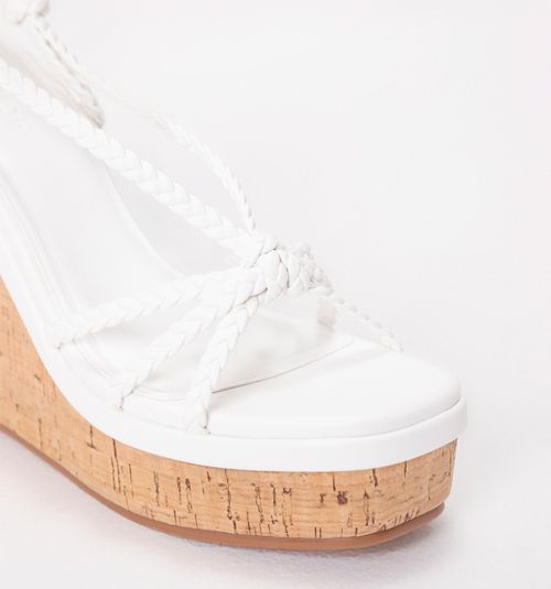 Platform Sandal with Braided Straps
