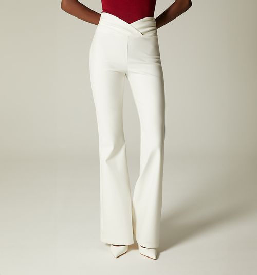 High Waist Bell Bottom Leggings with Belt
