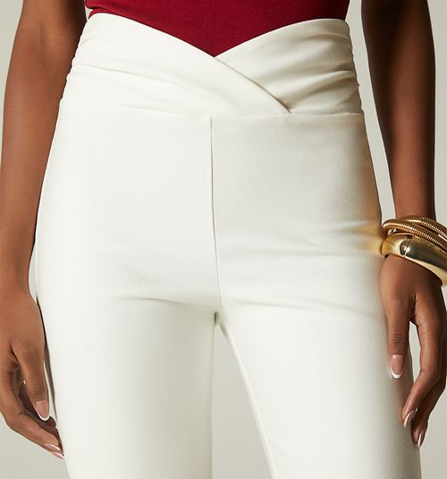 High Waist Bell Bottom Leggings with Belt