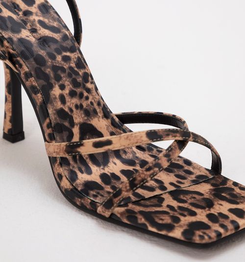 ANIMAL PRINT HEEL SANDAL