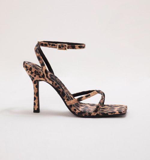 ANIMAL PRINT HEEL SANDAL