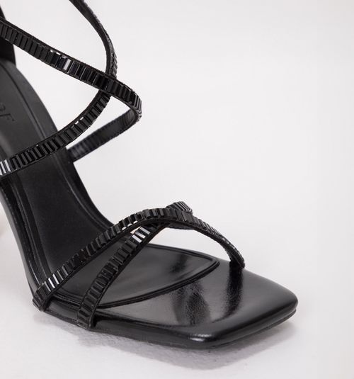 CROSS STRAP HEEL SANDAL