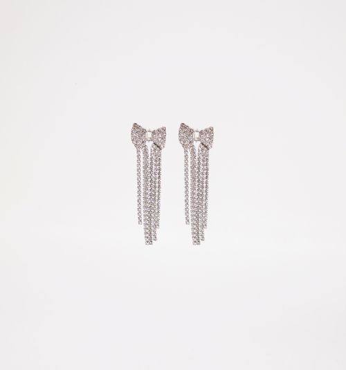 BOW CASCADE EARRING WITH CRYSTALS
