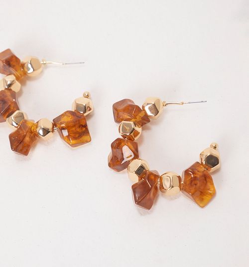 Resin Stone Earrings