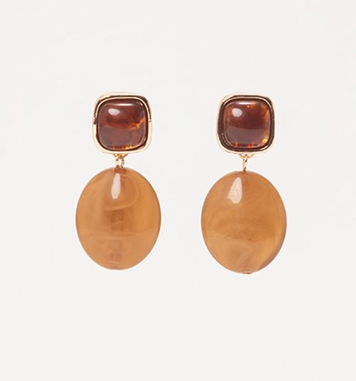 BICOLOR RESIN EARRING