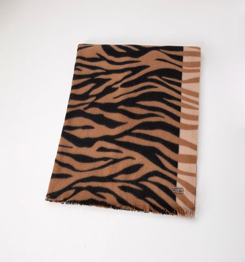 BICOLOR ZEBRA PRINT PASHMINA