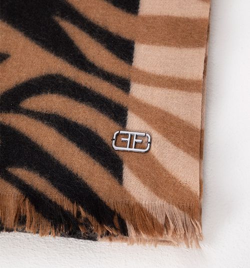 BICOLOR ZEBRA PRINT PASHMINA