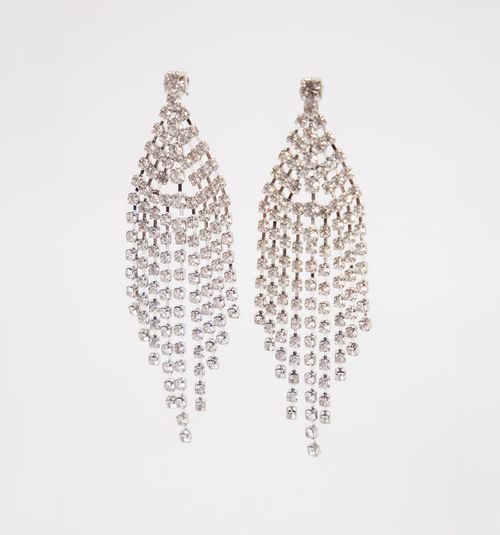 Chandelier Earrings with Crystals