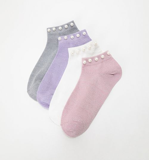 ANKLE SOCK WITH PEARLS