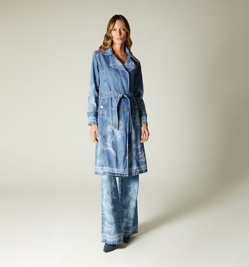 Distressed Denim Coat