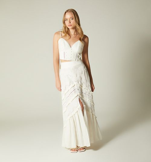 LONG SKIRT WITH TUCKS