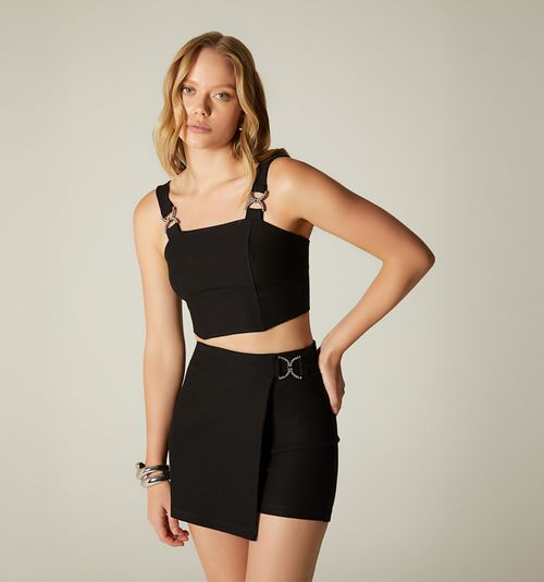 SET OF CROP TOP AND SKIRT SHORTS