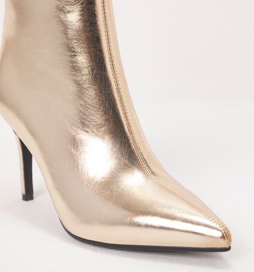 METALLIC MID-CALF BOOT
