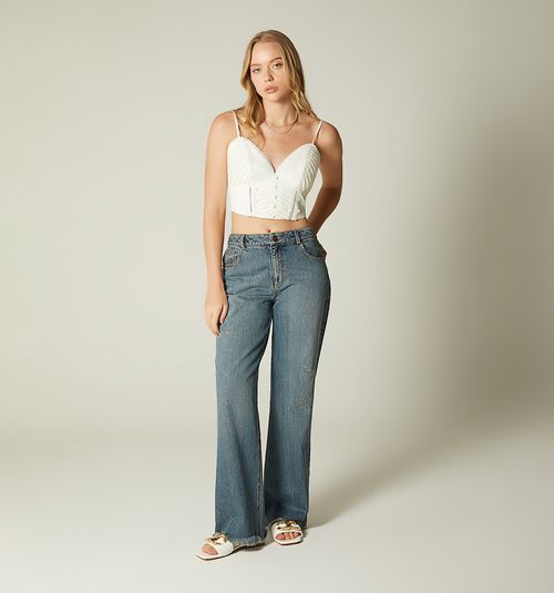 Blouse with Tie Straps on Back