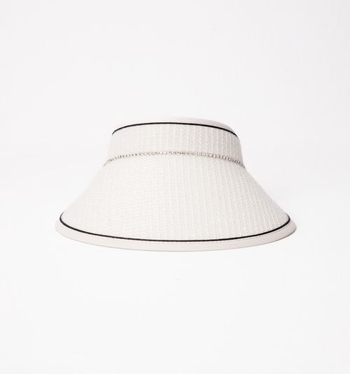 VISOR-STYLE HAT WITH LUREX AND CHAIN