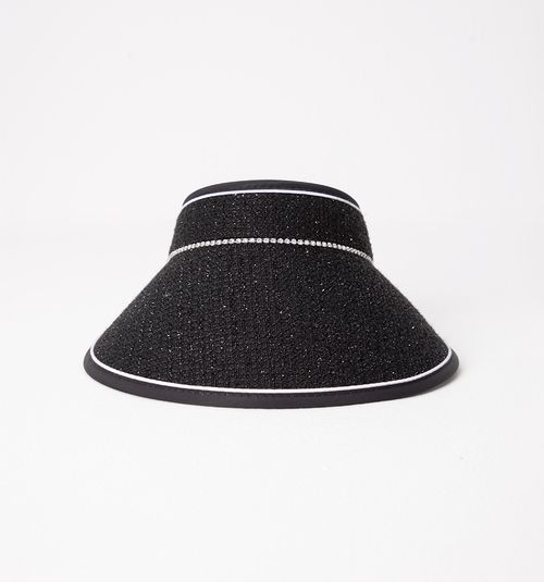 VISOR-STYLE HAT WITH LUREX AND CHAIN