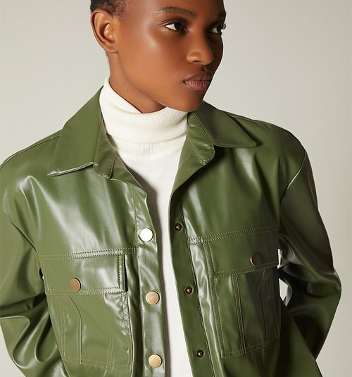 Oversized Long Sleeve Blouse with Pocket