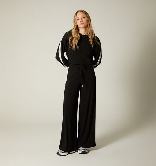 LONG SLEEVE SWEATER FRONT POCKET M STRIPE