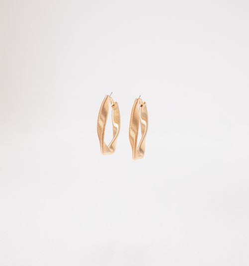 SNAKE CHAIN HOOP EARRINGS