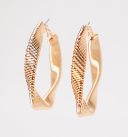 SNAKE CHAIN HOOP EARRINGS