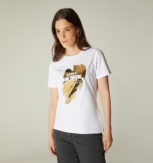 EMBOSSED FOIL EFFECT T-SHIRT