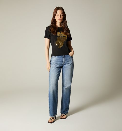 EMBOSSED FOIL EFFECT T-SHIRT