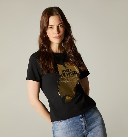 EMBOSSED FOIL EFFECT T-SHIRT