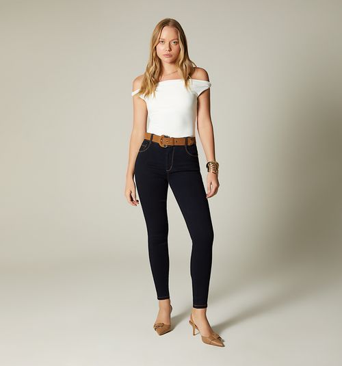 ULTRASLIM JEAN, HIGH WAIST, FIVE POCKET