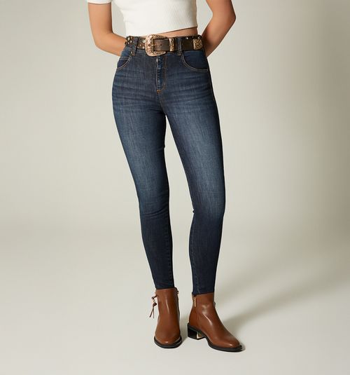 HIGH WAIST SKINNY JEAN, FIVE POCKETS