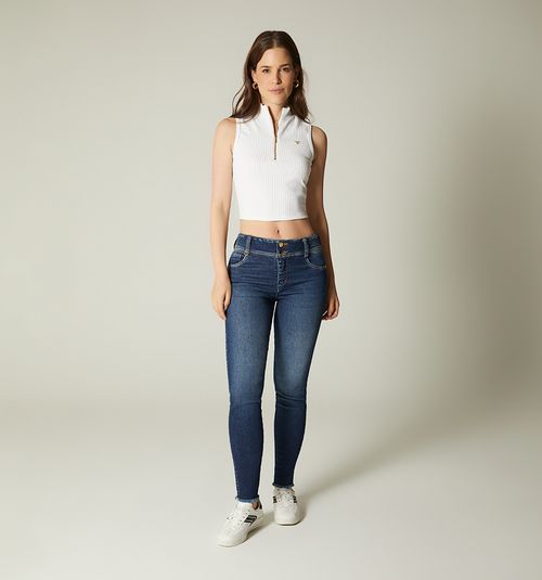 MID-RISE SKINNY JEAN WITH TASSEL FOR M